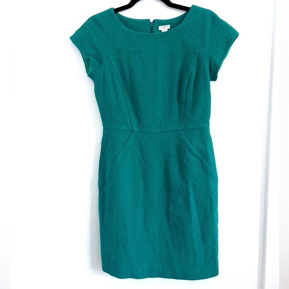 J crew petite emerald green dress - Picture 1 of 4